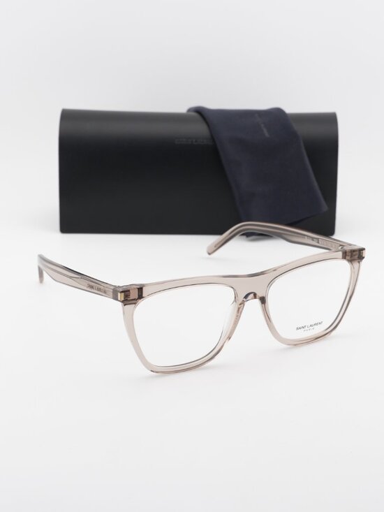 Saint Laurent SL518 004 Square Eyeglasses – Brown 56mm main image 9